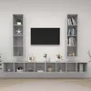 Image de vidaXL Meubles TV muraux 4 pcs Gris bÃ©ton AgglomÃ©rÃ©