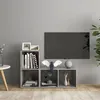 Image de vidaXL Meubles TV 2 pcs Gris bÃ©ton 72x35x36,5 cm Bois d'ingÃ©nierie