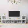 Image de vidaXL Meubles TV 4 pcs Blanc 72x35x36,5 cm AgglomÃ©rÃ©
