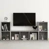Image de Vidaxl Ensemble De Meubles Tv 3 Pcs Gris BÃ©ton AgglomÃ©rÃ©