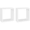 Image de vidaXL ÃtagÃ¨res cube murales 2 pcs Blanc 30x15x30 cm