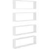 Image de Vidaxl EtagÃ¨res Cube Murales 4 Pcs Blanc 100x15x30 Cm AgglomÃ©rÃ©