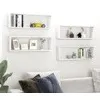 Image de vidaXL ÃtagÃ¨res cube murales 4pcs Blanc 80x15x26,5cm bois d'ingÃ©nierie