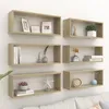 Image de Vidaxl ÃtagÃ¨res Murales Cube 6 Pcs ChÃªne Sonoma Bois DâIngÃ©nierie