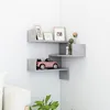 Image de Vidaxl ÃtagÃ¨re Murale D'angle Gris BÃ©ton 40x40x50 Cm Bois D'IngÃ©nierie