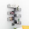 Image de Vidaxl ÃtagÃ¨res Murales D'angle 2 Pcs Gris BÃ©ton Bois D'IngÃ©nierie