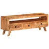 Image de vidaXL Meuble TV 110x30x40 cm Bois d'acacia massif