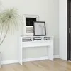 Image de Vidaxl Table Console Blanc 105x30x80 Cm AgglomÃ©rÃ©