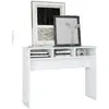 Image de Consoles VidaXL  Table console  105x30x80 cm bois d'ingénierie blanc P31600314