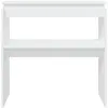 Image de Bureaux VidaXL  Table console  bois d'ingénierie blanc 80x30x80 cm P31600562