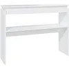 Image de Table Console lot 1 bois contreplaquÃ© Blanc 102x30x80 cm Murale