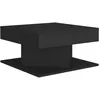 Image de Vidaxl Table Basse Noir 57x57x30 Cm AgglomÃ©rÃ©