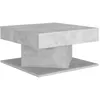 Image de vidaXL Table basse Gris bÃ©ton 57x57x30 cm AgglomÃ©rÃ©