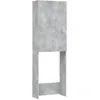 Image de vidaXL Meuble pour machine Ã  laver Gris bÃ©ton 64x25,5x190 cm