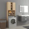Image de Meuble Pour Machine Ã Laver ChÃªne Sonoma 64x25,5x190 Cm Vidaxl Vidaxl
