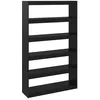Image de vidaXL BibliothÃ¨que/SÃ©parateur de piÃ¨ce Noir 100x30x167,5cm Pin massif
