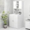 Image de vidaXL Meuble pour machine Ã  laver Blanc 70,5x25,5x90 cm