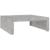 Image de vidaXL Table basse Gris bÃ©ton 100x100x35 cm AgglomÃ©rÃ©