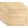 Image de vidaXL Portes Ã  persiennes 4 pcs Bois de pin massif 39,5x49,4 cm