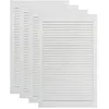 Image de vidaXL Portes Ã  persiennes 4 pcs Bois de pin massif Blanc 99,3x59,4 cm