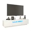Image de Meubles TV VidaXL  Meuble TV  avec lumières LED blanc 180x35x40 cm P31600033