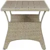 Image de Tables basses d'extérieur VidaXL  Table de jardin  Résine tressée Gris 120x70x66 cm P31599603