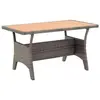 Image de Tables à manger de jardin VidaXL  Table de jardin  Gris 120x70x66 cm Résine tressée P31599935