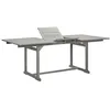Image de Vidaxl Table Ã DÃ®ner De Jardin (150-200)X100x75cm Bois D'acacia Massif