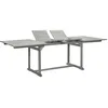 Image de Vidaxl Table Ã DÃ®ner De Jardin (160-240)X100x75cm Bois D'acacia Massif