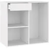 Image de vidaXL Armoire Ã  cosmÃ©tiques Blanc 80x40x75 cm Bois d'ingÃ©nierie