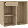 Image de vidaXL Armoire cosmÃ©tique ChÃªne sonoma 80x40x75 cm Bois d'ingÃ©nierie
