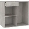 Image de vidaXL Armoire Ã  cosmÃ©tiques Gris bÃ©ton 80x40x75 cm Bois d'ingÃ©nierie