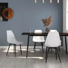 Image de Vidaxl Chaises De Salle Ã Manger 4 Pcs Blanc Pp