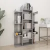 Image de vidaXL BibliothÃ¨que Gris bÃ©ton 86x25,5x140 cm Bois dÂ¿ingÃ©nierie