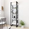 Image de vidaXL BibliothÃ¨que Ã  5 niveaux Blanc 60x30x175 cm Bois ingÃ©nierie