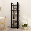 Image de vidaXL BibliothÃ¨que Ã  5 niveaux Gris 60x30x175 cm Bois de pin
