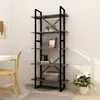 Image de vidaXL BibliothÃ¨que Ã  5 niveaux Gris 80x30x175 cm Bois d'ingÃ©nierie