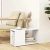 Image de vidaXL Meuble TV Blanc 60x24x32 cm Bois d'ingÃ©nierie