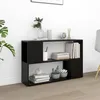 Image de Cabinet Ã  Livres avec ÃtagÃ¨res Ouvertes & Conception Anti-Tip Noir 100x24x63 cm Bois ComposÃ©