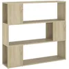 Image de Vidaxl BibliothÃ¨que/SÃ©parateur De PiÃ¨ce ChÃªne Sonoma 100x24x94 Cm