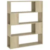 Image de Vidaxl BibliothÃ¨que/SÃ©parateur De PiÃ¨ce ChÃªne Sonoma 100x24x124 Cm