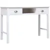 Image de vidaXL Buffet Blanc 108x45x76 cm Bois de Paulownia massif