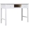 Image de vidaXL Buffet Blanc 108x45x76 cm Bois de Paulownia massif