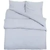Image de Vidaxl Ensemble De Housse De Couette Gris 155x220 Cm Microfibre LÃ©gÃ¨re