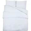 Image de Vidaxl Ensemble De Housse De Couette Blanc 200x200 Cm Microfibre