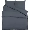 Image de Vidaxl Ensemble De Housse De Couette Anthracite 220x240 Cm Coton