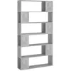 Image de vidaXL BibliothÂ¿Â¿que/SÂ¿Â¿parateur de piÂ¿Â¿ce Gris bÂ¿Â¿ton 100x24x188 cm