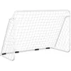 Image de Vidaxl But De Football Avec Filet Blanc 180x90x120 Cm Acier