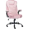 Image de vidaXL Chaise de bureau Rose Velours