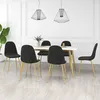 Image de Vidaxl Chaises De Salle Ã  manger 6 Pcs Noir Velours